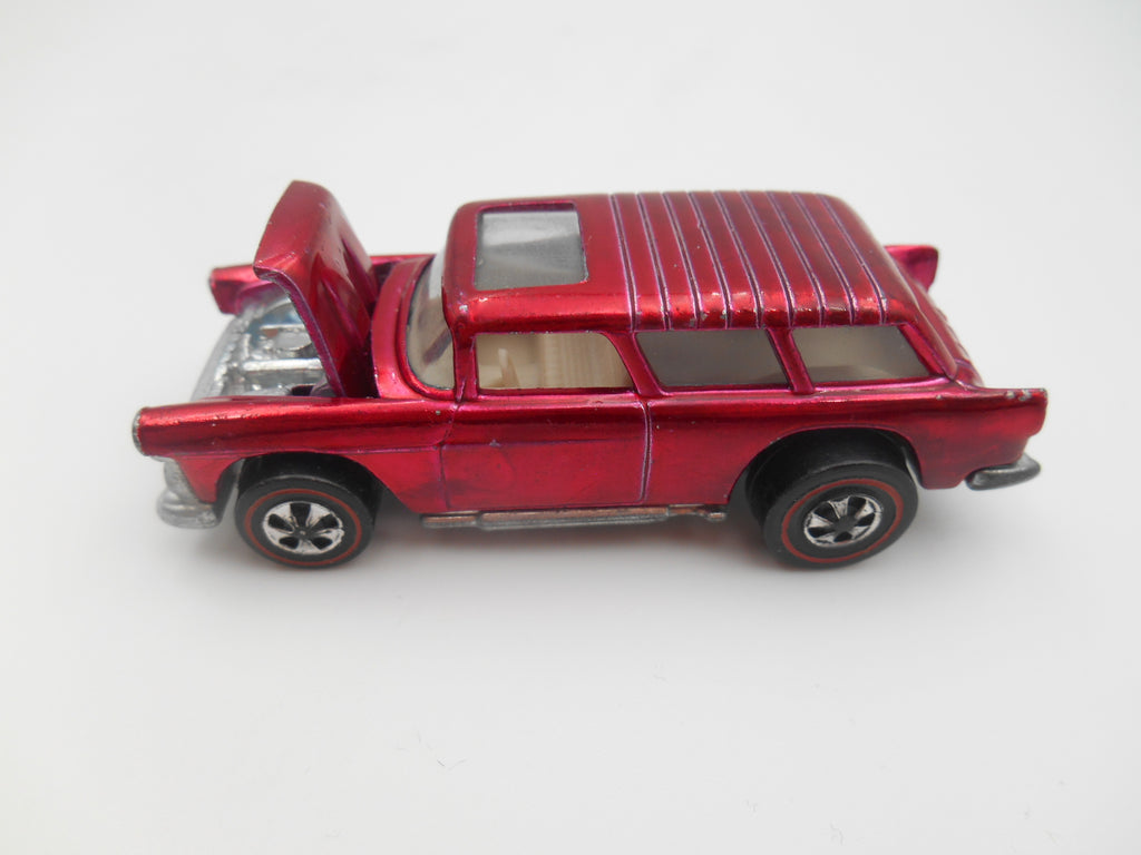 Vintage Hot Wheels Twin Mill Chrome Blue Red Graphics Hong Kong 1968