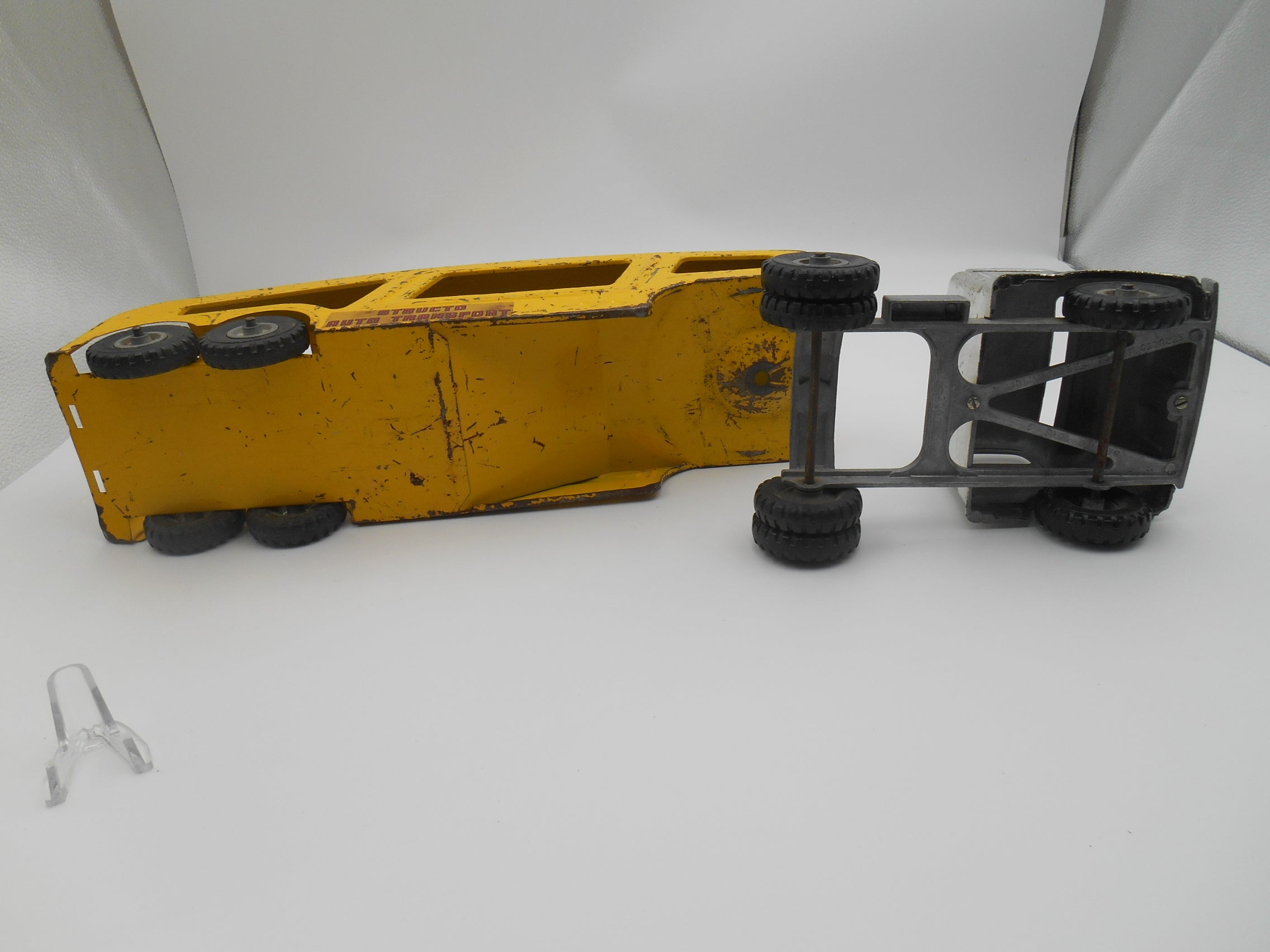 Vintage Structo Auto Transport Toy Truck & Car Carrier