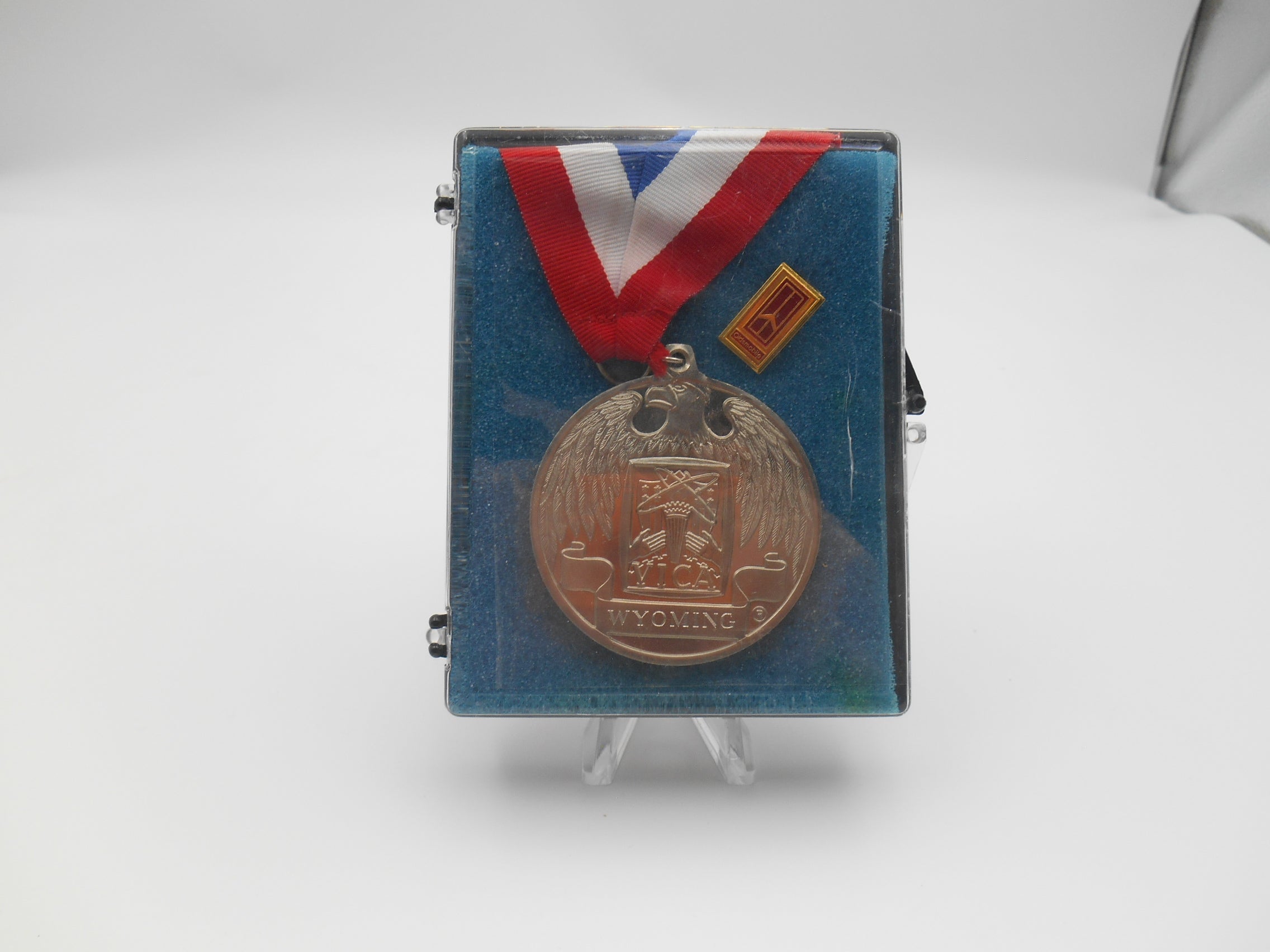 Vintage VICA Wyoming Medal with Ribbon & Pin – Academic Award